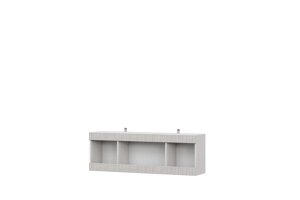 Полка навесная SV-мебель Модульная система Гамма 20 Серия №4 (1200) Ясень Анкор светлый