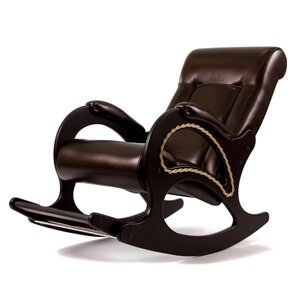 (013.0044) Кресло-качалка, модель 44 экокожа с подножкой