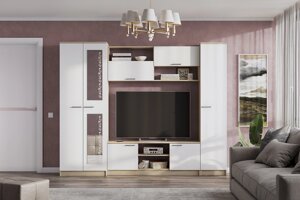 Мебель для гостиной SV-мебель МГС 3 Исполнение 1 Дуб Сонома/Белый