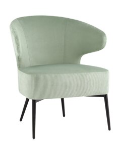 Кресло лаунж STOOL GROUP Royal Stripes Велюр фисташковый