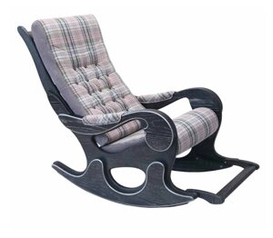 Кресло-качалка WOOD графит/ткань (Wales grey)