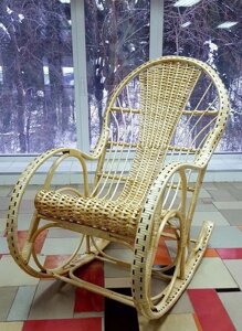Кресло качалка из лозы Боярыня