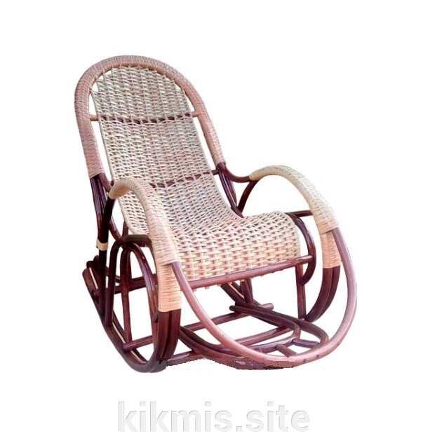 Плетеное кресло-качалка Tibet люкс от компании Интернет - магазин Kikmis - фото 1
