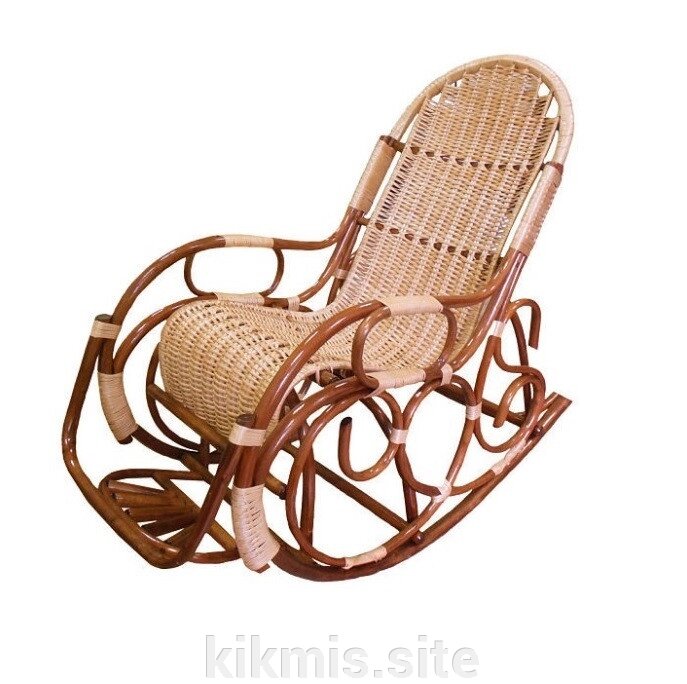 Плетеное кресло-качалка Ведуга люкс от компании Интернет - магазин Kikmis - фото 1