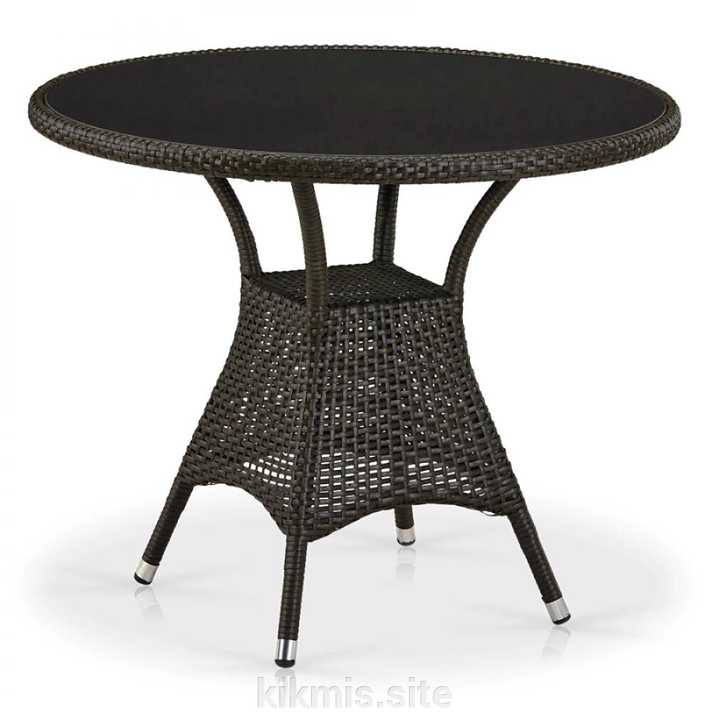 Плетеный стол T197ANS-W53-D90 Brown от компании Интернет - магазин Kikmis - фото 1