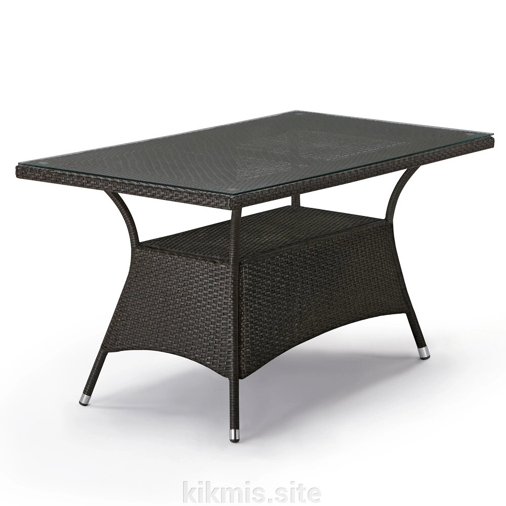 Плетеный стол T198A-W53-140x80 Brown от компании Интернет - магазин Kikmis - фото 1