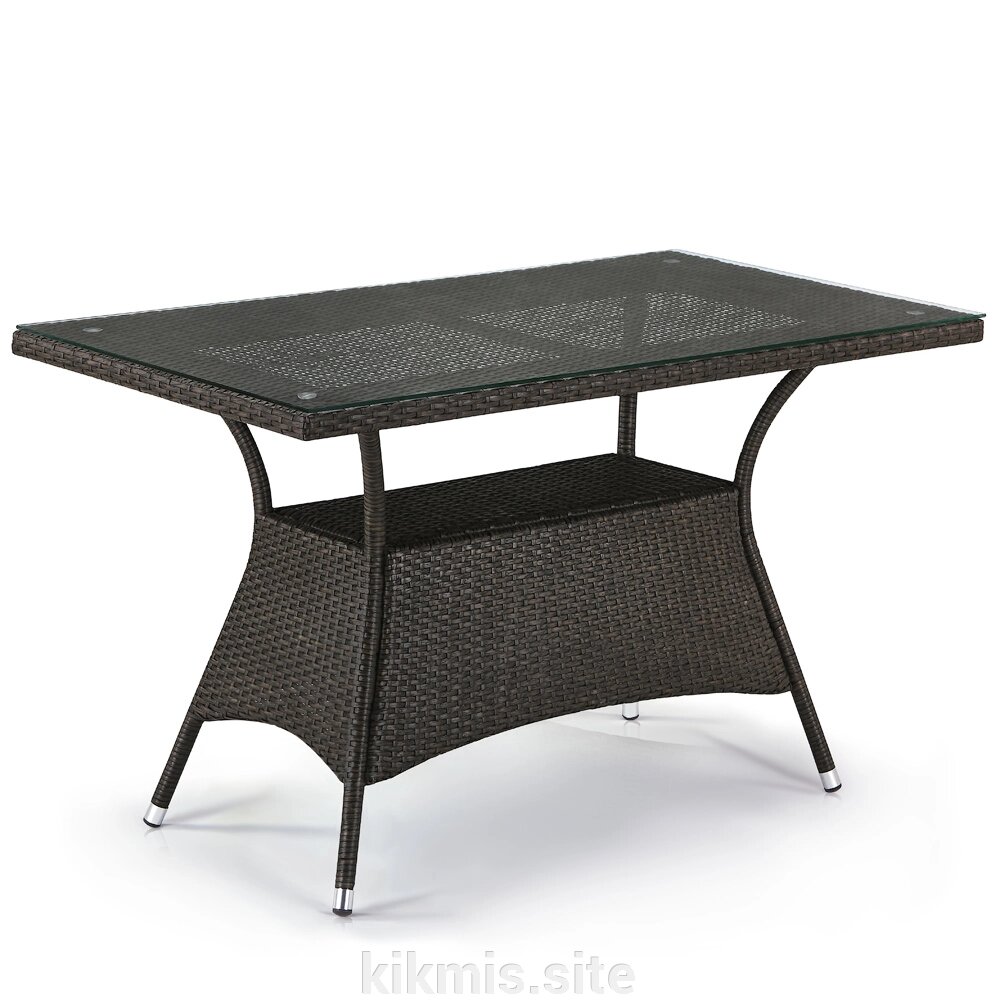 Плетеный стол T198D-W53-130x70 Brown от компании Интернет - магазин Kikmis - фото 1