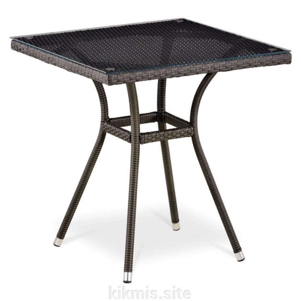 Плетеный стол T282BNT-W53-70x70 Brown от компании Интернет - магазин Kikmis - фото 1