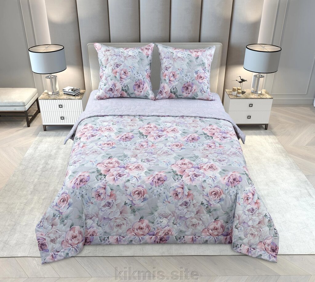 Постельное белье  с одеялом перкаль "Бал цветов" 1,5 спальное от компании Интернет - магазин Kikmis - фото 1
