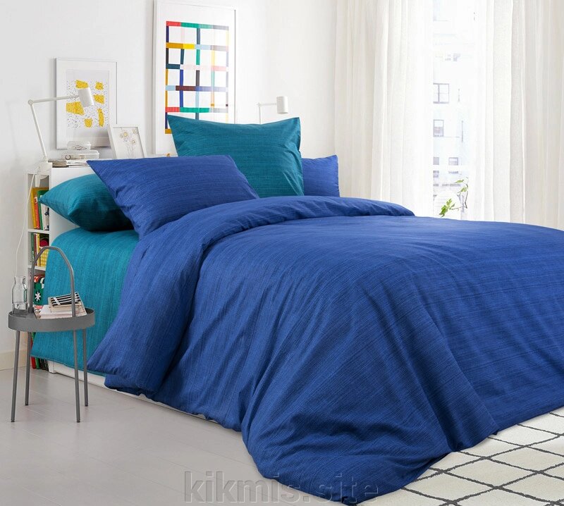 Постельное белье  с одеялом перкаль "Морская лагуна" 1,5 спальное от компании Интернет - магазин Kikmis - фото 1
