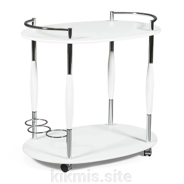 Сервировочный столик на колесиках SC-5037-W белый TCH от компании Интернет - магазин Kikmis - фото 1