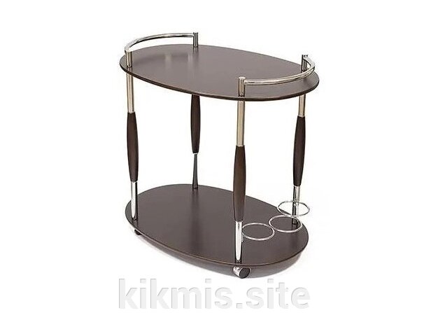 Сервировочный столик на колесиках SC-5037-W Орех (Walnut) TCH от компании Интернет - магазин Kikmis - фото 1