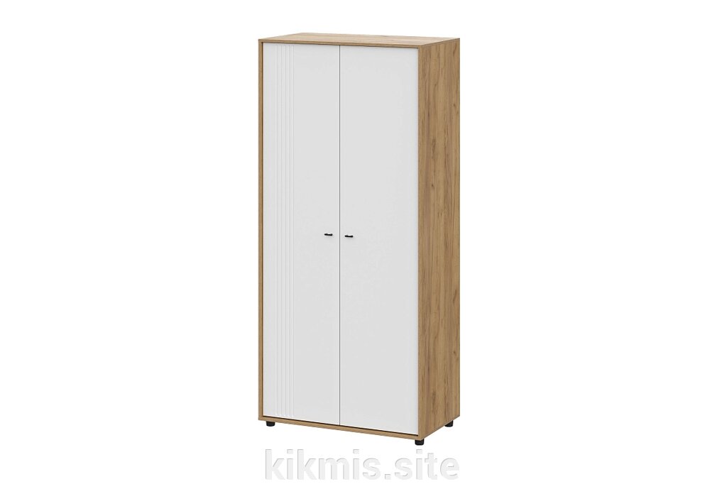 Шкаф двухстворчатый универсальный SV-мебель Милан Дуб золотой/Белый матовый от компании Интернет - магазин Kikmis - фото 1