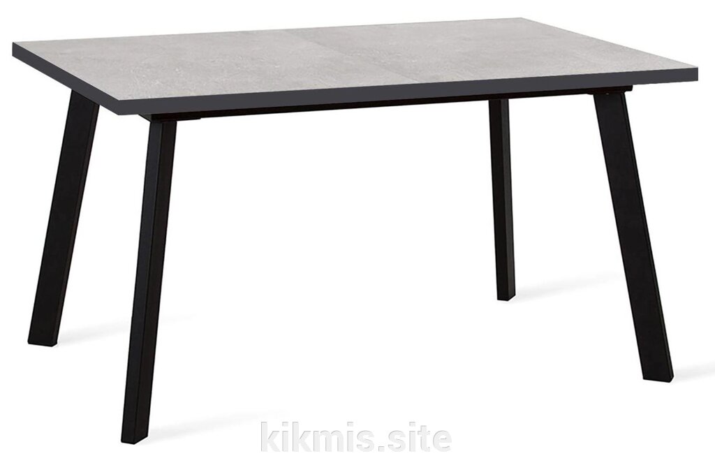 Стол DikLine HB140 хромикс белый/ опоры черные от компании Интернет - магазин Kikmis - фото 1