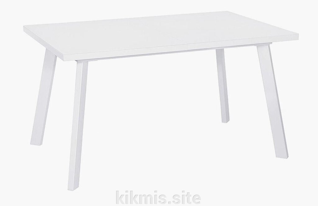Стол DikLine HBS140 стекло белое/ опоры белые от компании Интернет - магазин Kikmis - фото 1