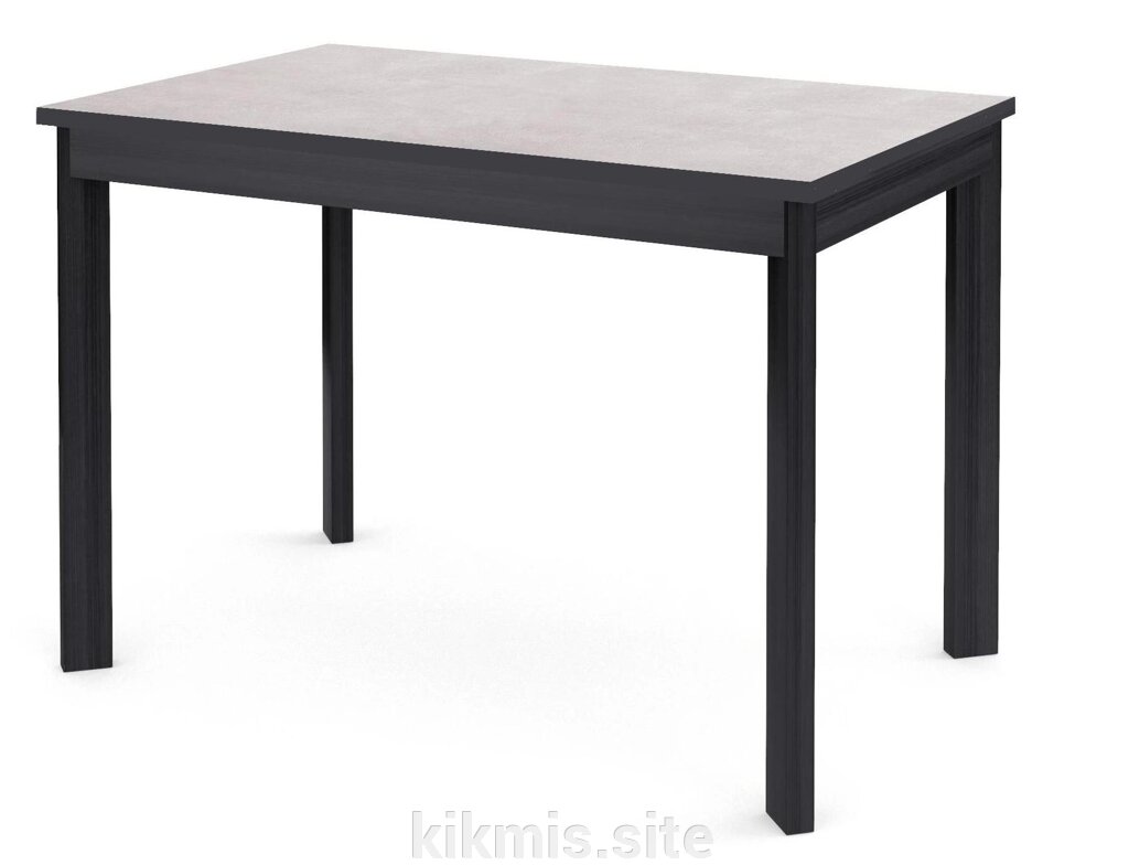 Стол DikLine L110 хромикс белый/ опоры черные от компании Интернет - магазин Kikmis - фото 1