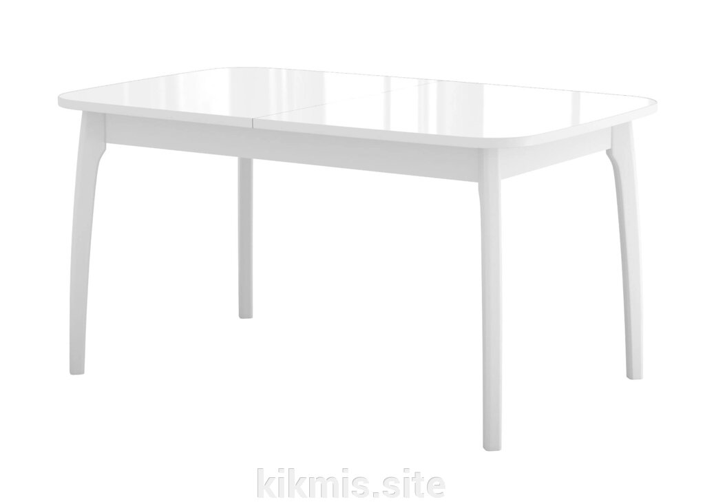 Стол DikLine М20 белый/стекло белое optiwhite от компании Интернет - магазин Kikmis - фото 1