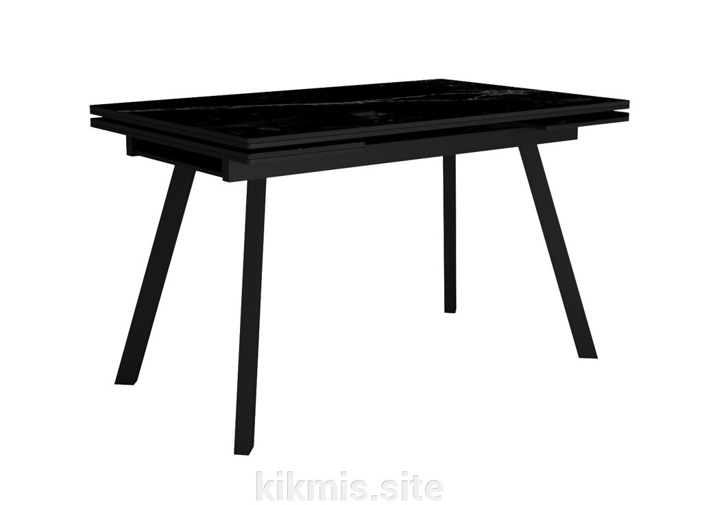 Стол DikLine SKA125 Керамика Черный мрамор/подстолье черное/опоры черные (2 уп.) от компании Интернет - магазин Kikmis - фото 1