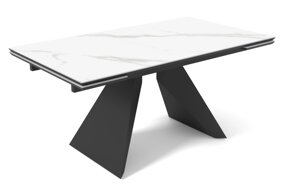 Стол DikLine SKB160 Керамика FNZ 9206037 (белая)/подстолье черное/опоры черные (2 уп.)
