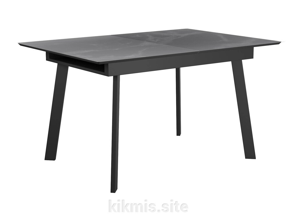 Стол DikLine SKH125 Керамика Серый мрамор/подстолье черное/опоры черные (2 уп.) от компании Интернет - магазин Kikmis - фото 1