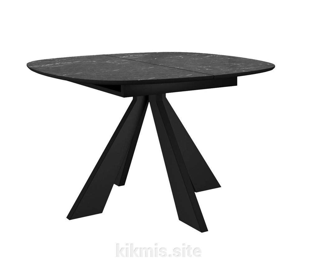 Стол DikLine SKK110 Керамика Черный мрамор/подстолье черное/опоры черные (2 уп.) от компании Интернет - магазин Kikmis - фото 1