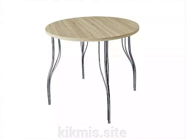 Стол для кафе ЛОСС круглый d 83 ЛДСП 22 мм дуб сонома от компании Интернет - магазин Kikmis - фото 1