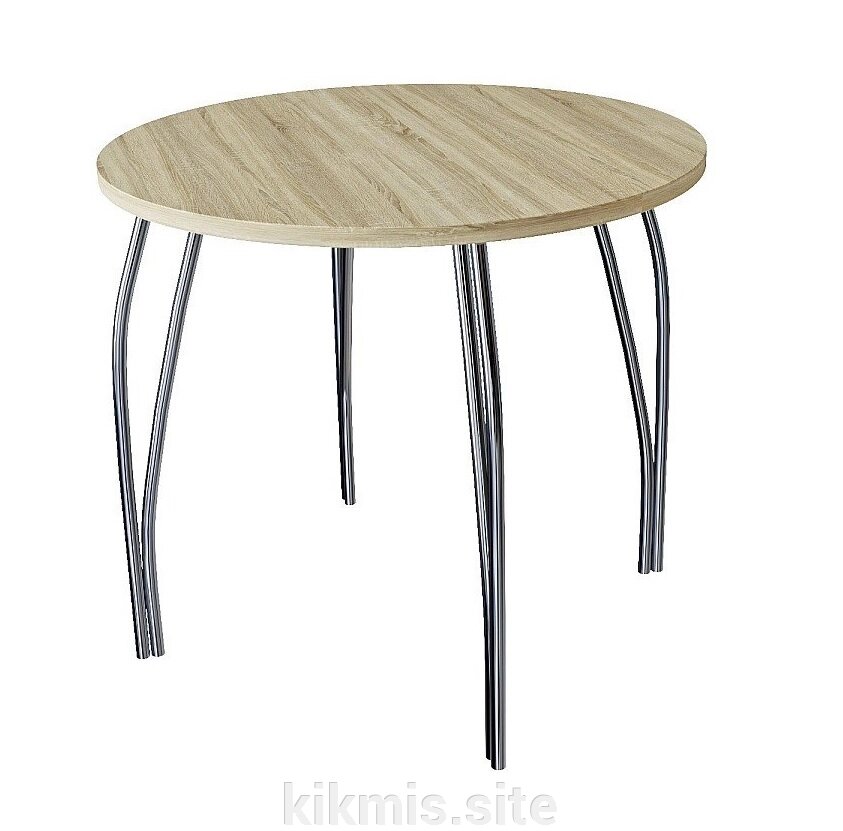 Стол для кафе ВТ 11 круглый d 83 ЛДСП 22 мм дуб сонома от компании Интернет - магазин Kikmis - фото 1