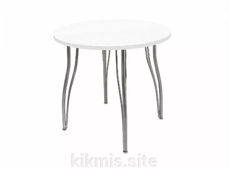 Стол для кафе ВТ 12 круглый d 83 ЛДСП 22 мм белый от компании Интернет - магазин Kikmis - фото 1
