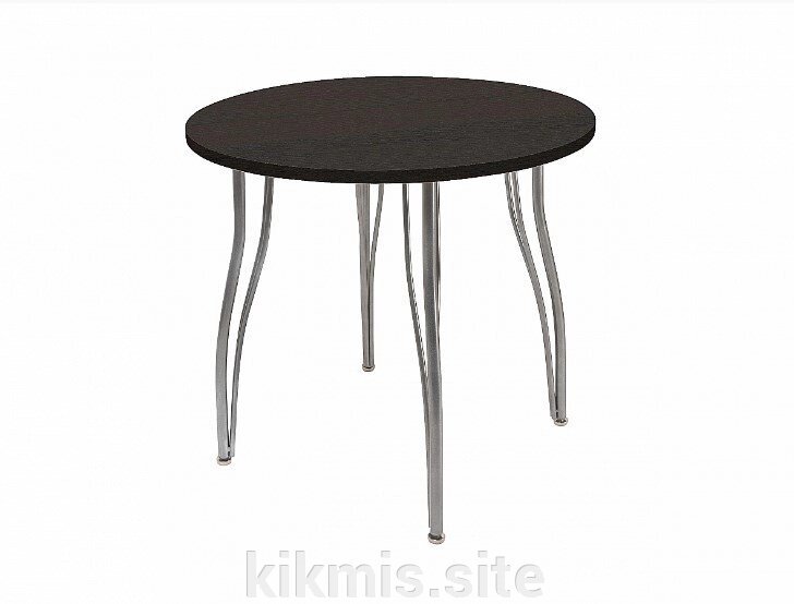 Стол для кафе ВТ 12 круглый d 83 ЛДСП 22 мм чёрный от компании Интернет - магазин Kikmis - фото 1