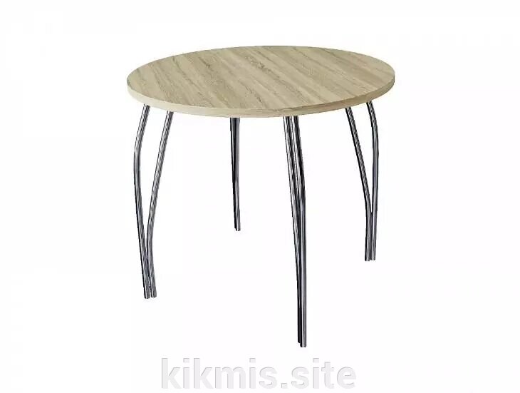 Стол для кафе ВТ круглый d 83 ЛДСП 22 мм дуб сонома от компании Интернет - магазин Kikmis - фото 1