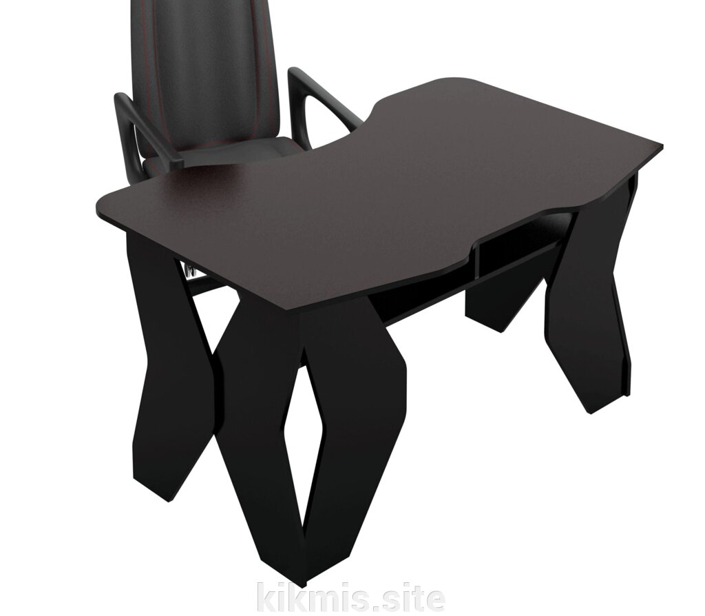 Стол игровой МФ Мастер Таунт-1 черный/черный от компании Интернет - магазин Kikmis - фото 1