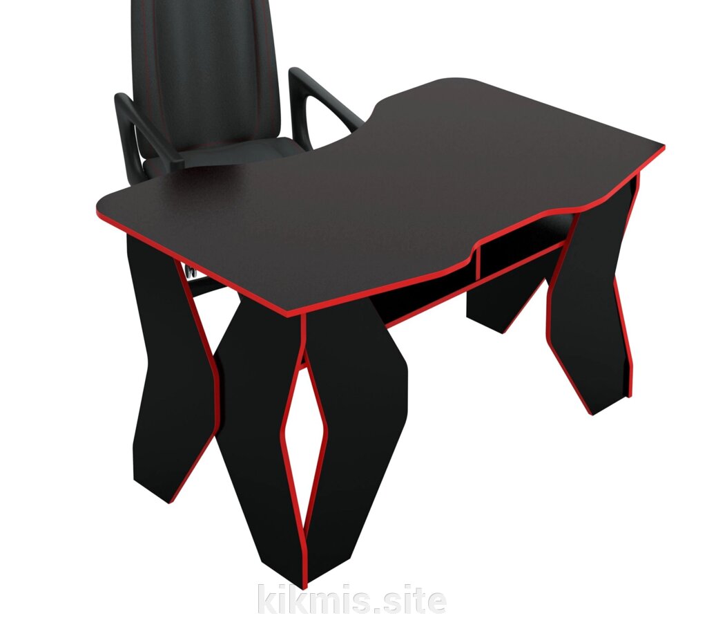 Стол игровой МФ Мастер Таунт-1 черный/красный от компании Интернет - магазин Kikmis - фото 1