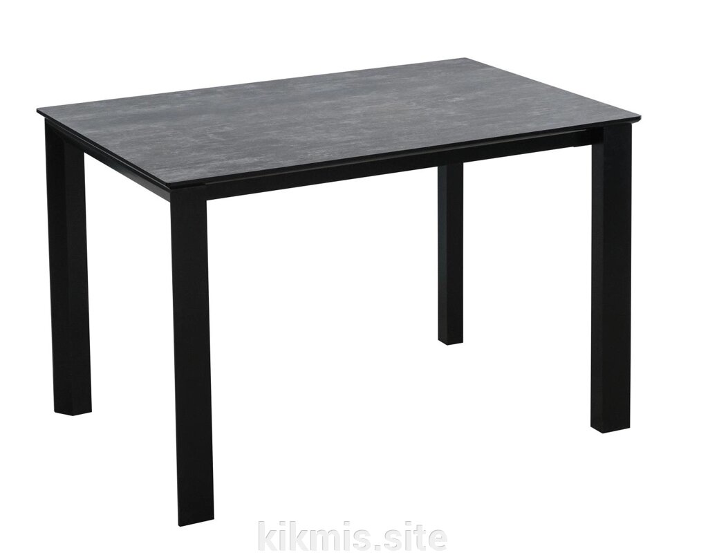 Стол обеденный DENVER Темный дуб/Черный, Черный от компании Интернет - магазин Kikmis - фото 1
