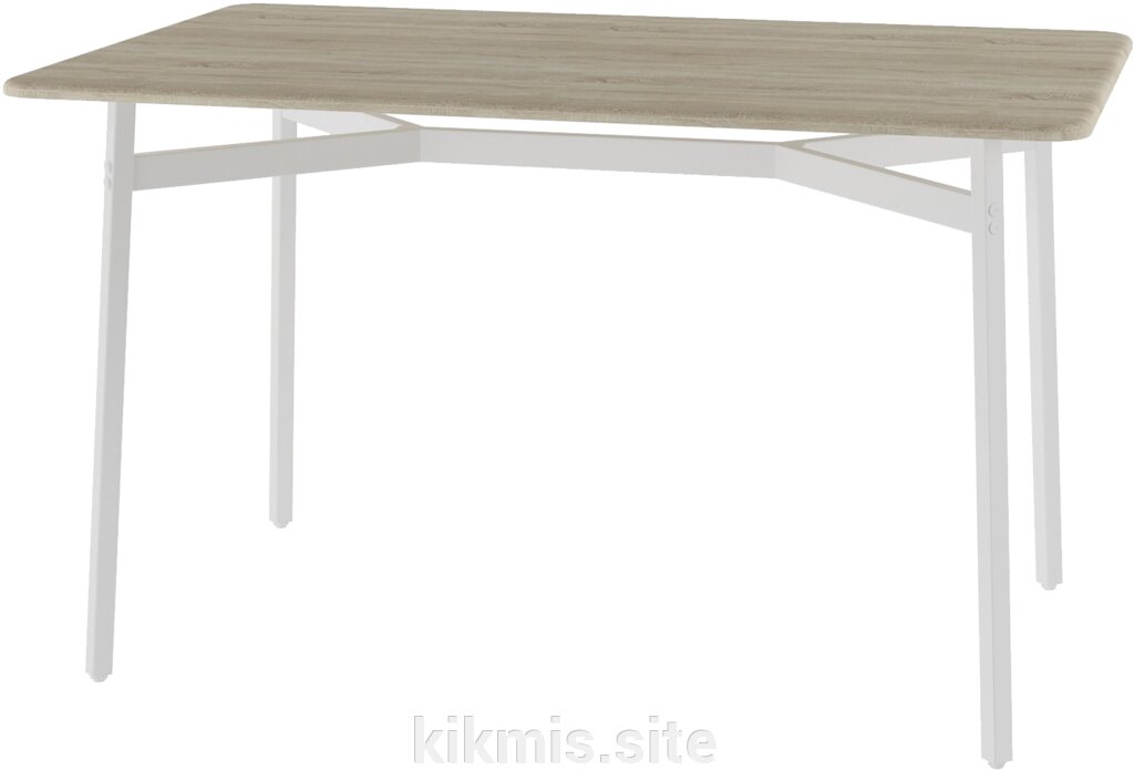 Стол обеденный Кросс дуб санремо/белый от компании Интернет - магазин Kikmis - фото 1