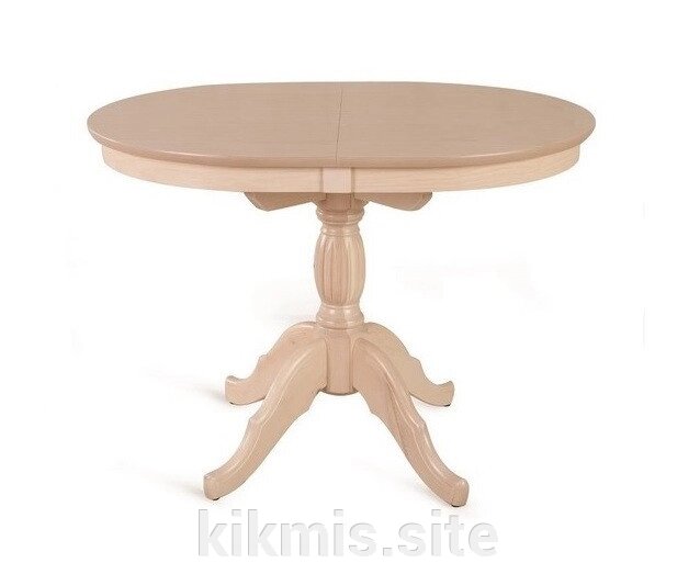 Стол обеденный овальный Лилия (1100х80х76) беленый дуб RB от компании Интернет - магазин Kikmis - фото 1