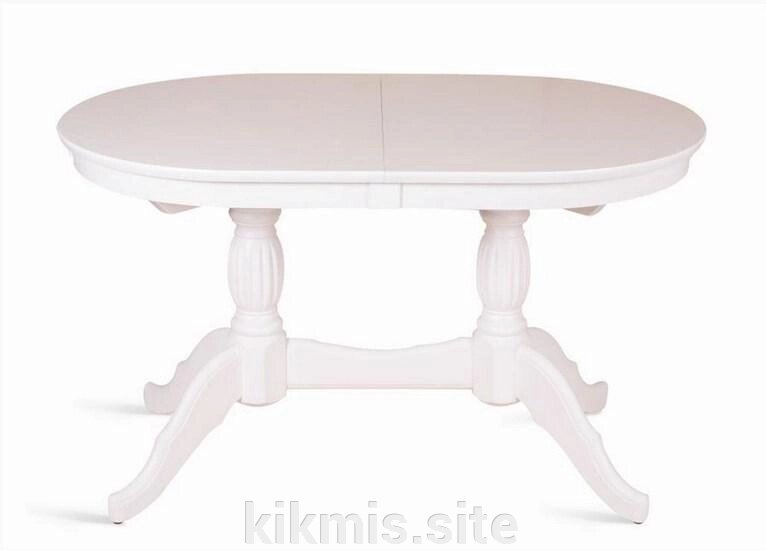 Стол обеденный овальный Лилия (1300х80х76) белая эмаль RB от компании Интернет - магазин Kikmis - фото 1