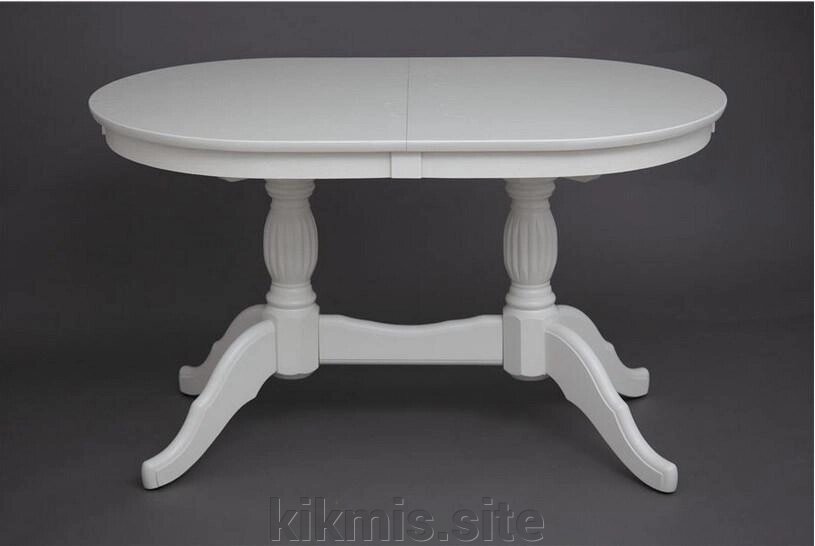 Стол обеденный овальный Лилия (1300х80х76) слоновая кость RB от компании Интернет - магазин Kikmis - фото 1
