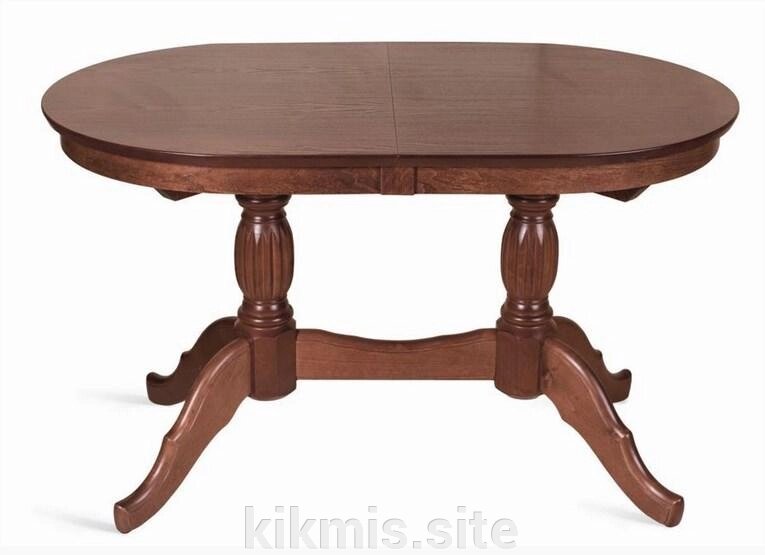 Стол обеденный овальный Лилия (1300х80х76) средний тон RB от компании Интернет - магазин Kikmis - фото 1