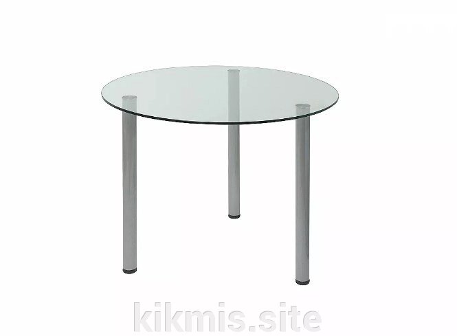 Стол обеденный прозрачный круглый Oss VV от компании Интернет - магазин Kikmis - фото 1