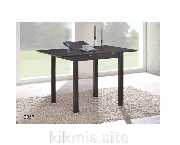 Стол обеденный прямоугольный раскладной 2057 (80х80(113) х75 см венге) RB от компании Интернет - магазин Kikmis - фото 1
