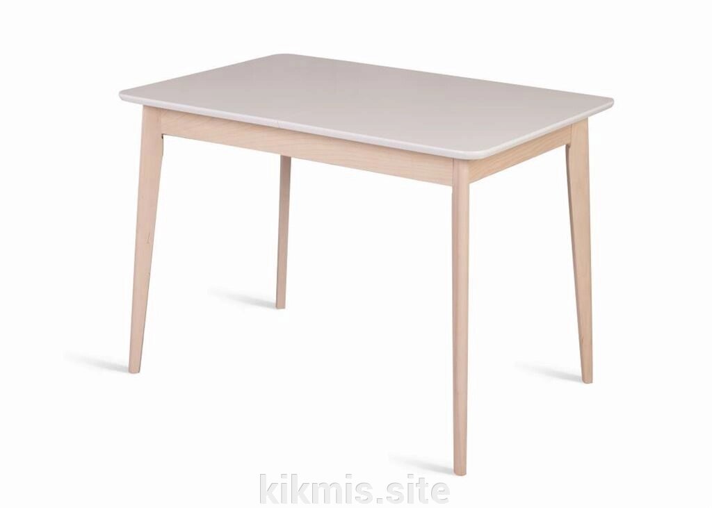 Стол обеденный прямоугольный Рэй-1030 (69х102(137) х74 беленый дуб/белая эмаль) RB от компании Интернет - магазин Kikmis - фото 1