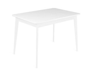 Стол обеденный прямоугольный Рэй-1200 (80х120(155) х75 белая эмаль) RB