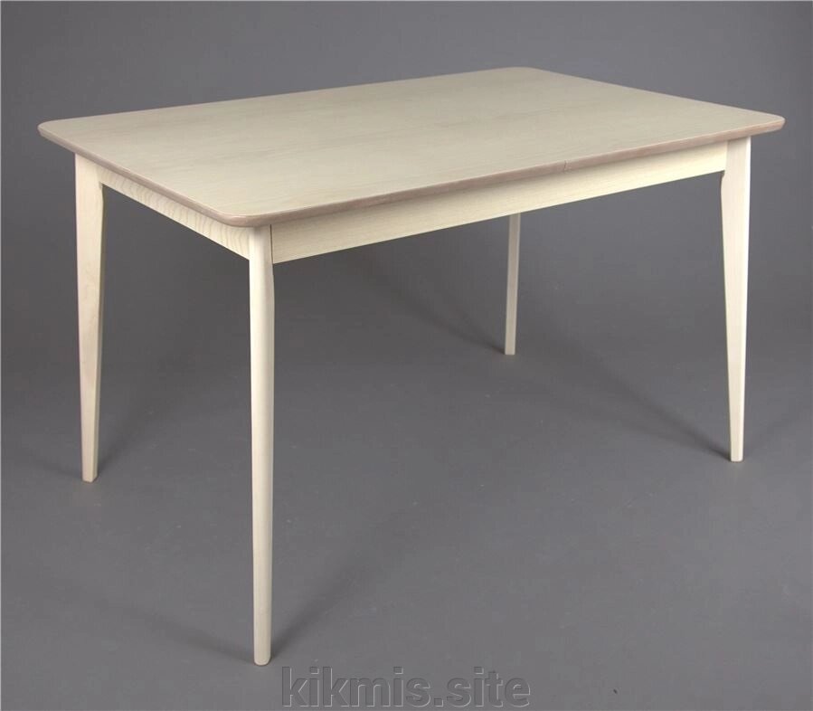 Стол обеденный прямоугольный Рэй-1200 (80х120(155) х75 беленый дуб/беленый дуб) RB от компании Интернет - магазин Kikmis - фото 1