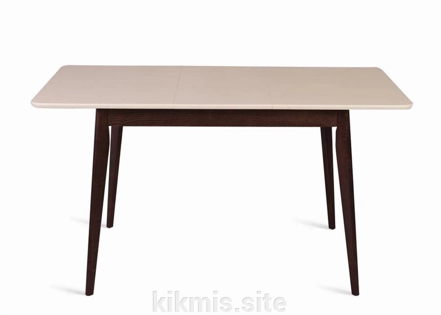 Стол обеденный прямоугольный Рэй-1200 (80х120(155) х75 темный тон/слоновая кость 9001) RB от компании Интернет - магазин Kikmis - фото 1