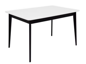 Стол обеденный прямоугольный Рэй-1200 (80х120(155) х75 венге/белая эмаль) RB