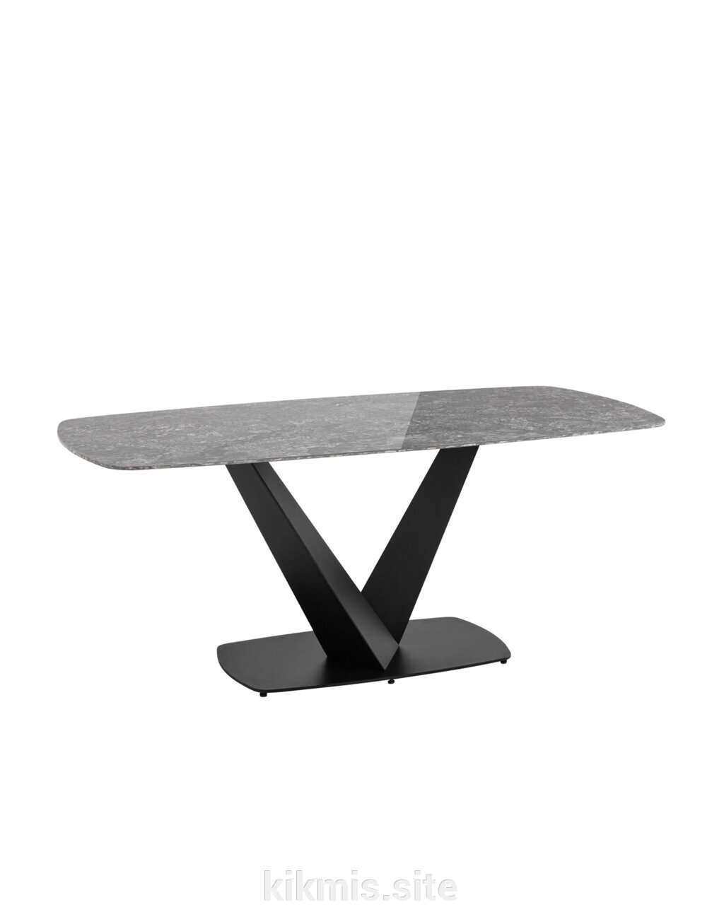 Стол обеденный STOOL GROUP Аврора 180*90 Керамика черная от компании Интернет - магазин Kikmis - фото 1