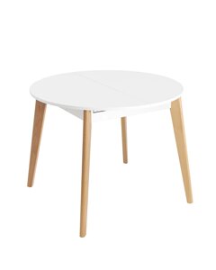 Стол Stool Group Rondo 100-135*100 бук/белый