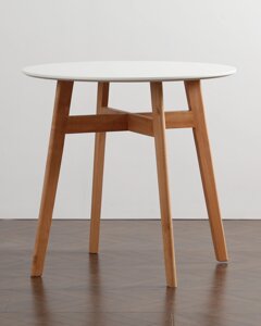 Стол STOOL GROUP target circle 90*90 белый