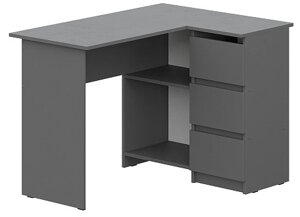 Стол угловой SV-мебель Денвер Графит серый
