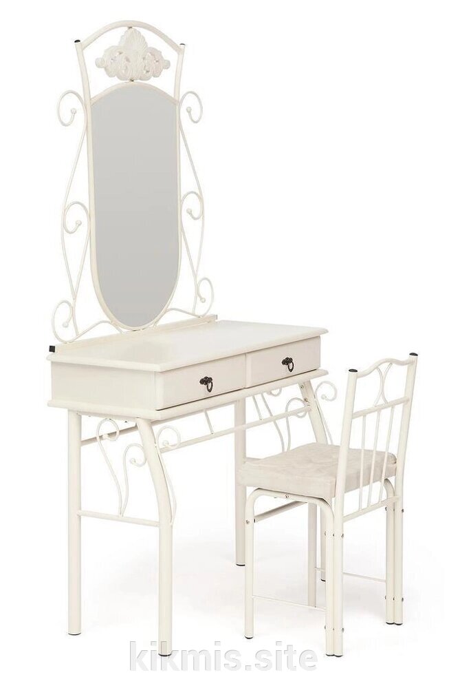 Столик туалетный CANZONA (столик/зеркало + стул) от компании Интернет - магазин Kikmis - фото 1